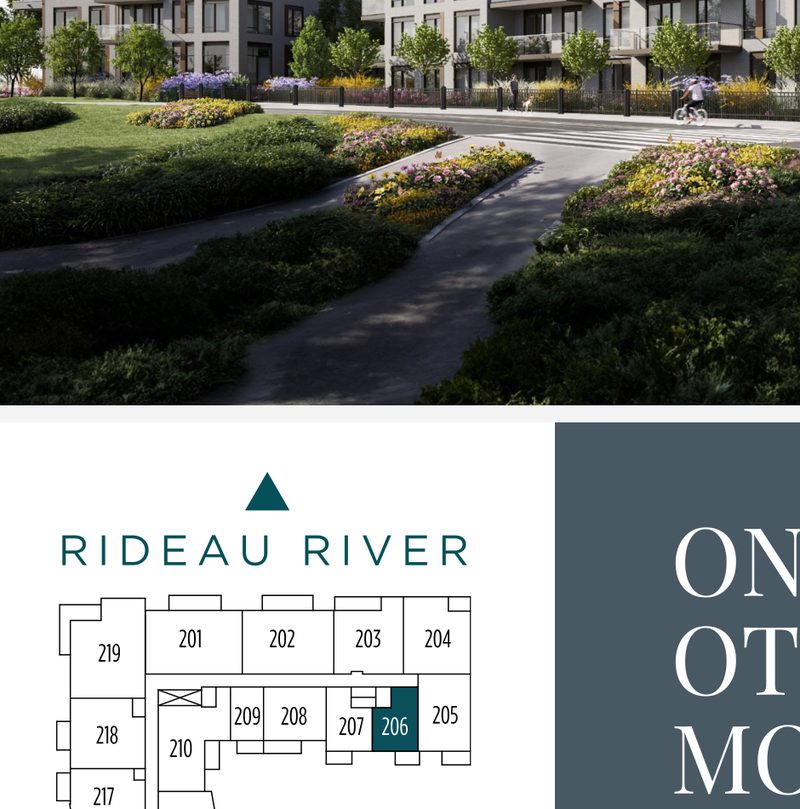 Building keyplan — Rideau River side